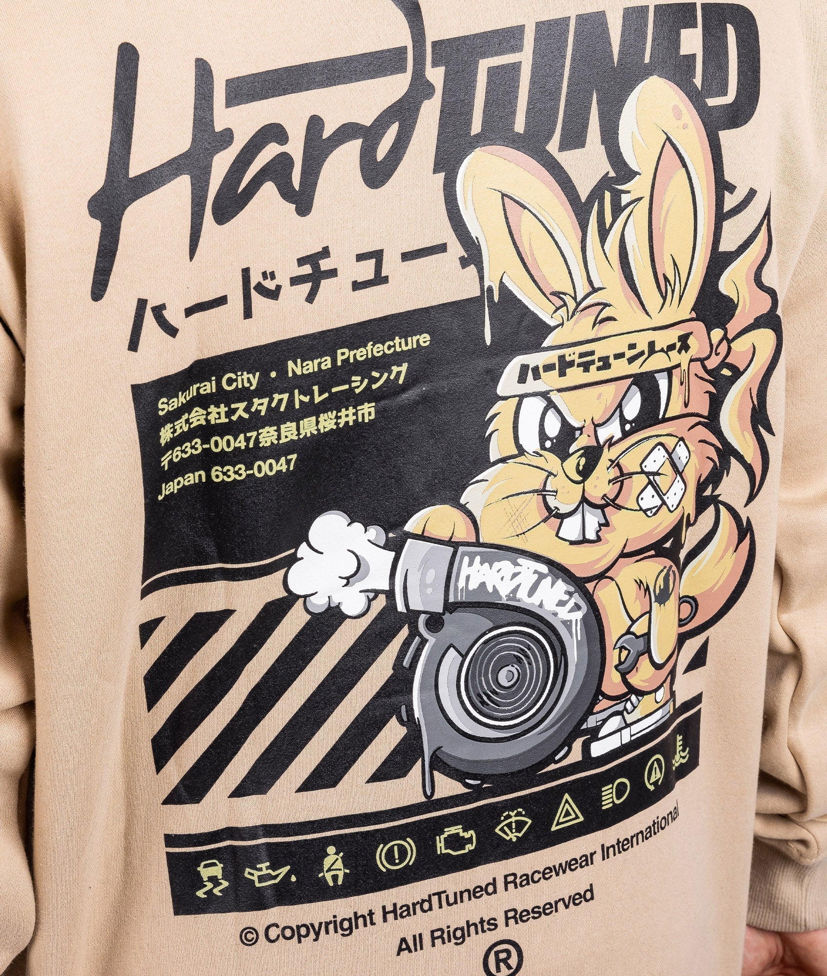 Turbo Bunny Hoodie - Tan - Image 8