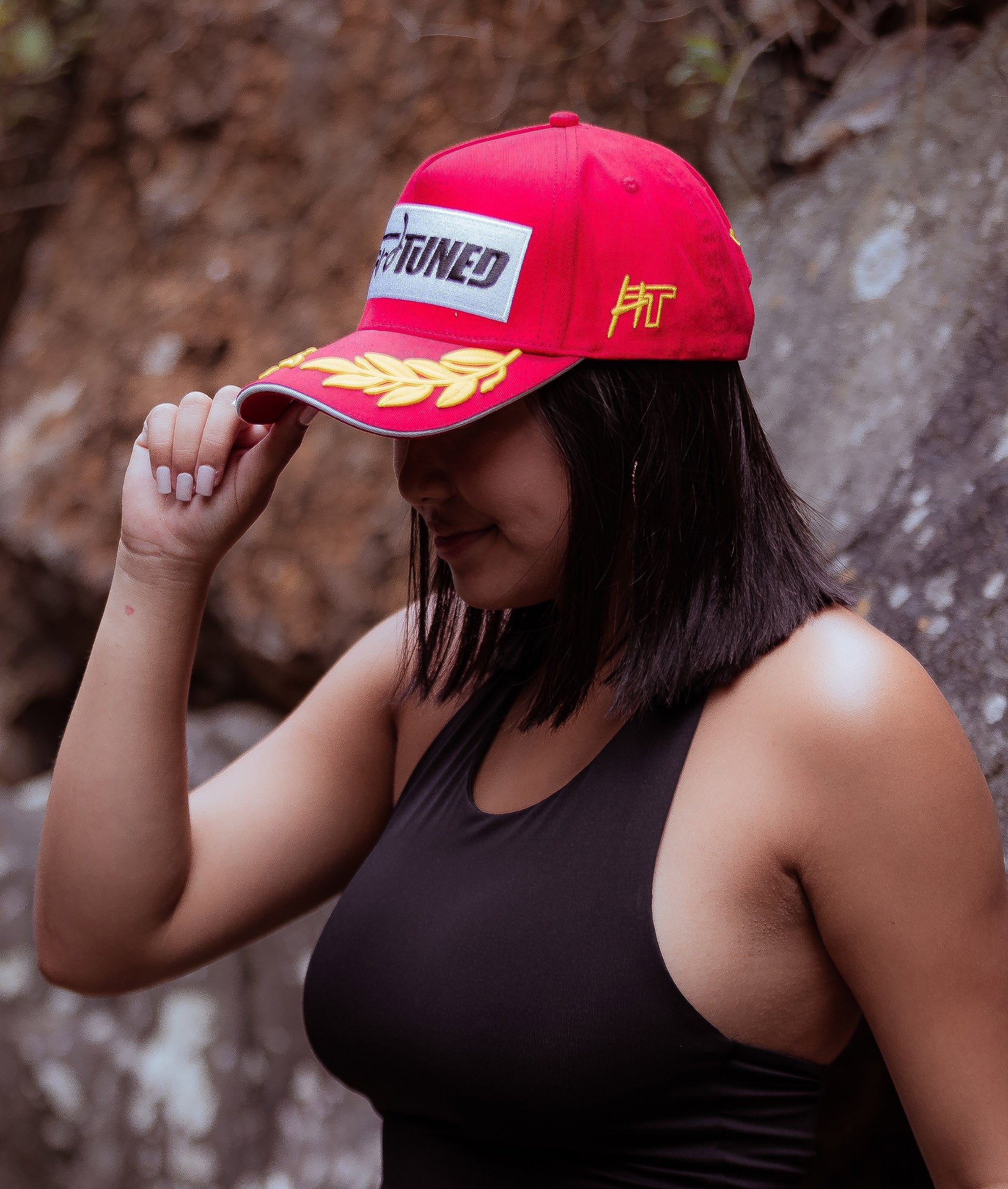 Podium Cap - Red/Gold - Image 8